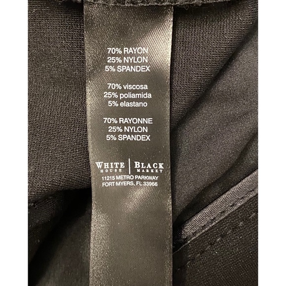 White House Black Market Black Pants Size 8R - Picture 6 of 6